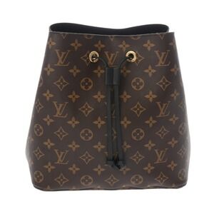 Louis Vuitton Monogram NeoNoe Brown Noir Black Canvas Shoulder Bag